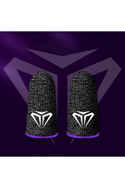 VAKIND 1Pair-2Pcs Purple 1-5Pair Finger Cots Gaming Fingertips Glove Ultra-thin Breathable Sweatproof Touch