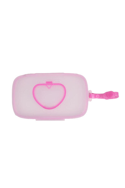 Choice Pink Baby Wipe Dispenser Portable Refillable Wet Tissue Box Container Reusable Travel Wipe Holder Mu