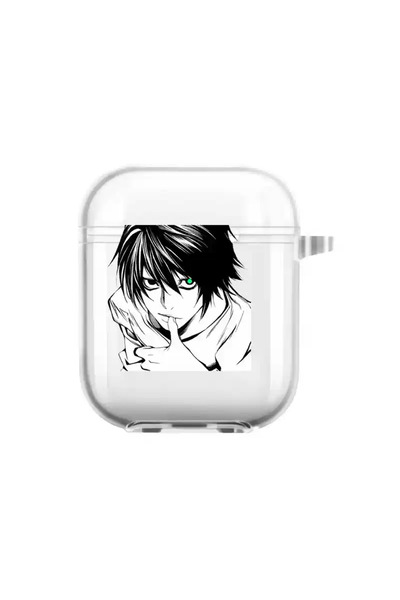 Choice غطاء حماية شفاف لسماعات AirPods Pro 2، متوافق مع سماعات بلوتوث L·Lawliet Death Note