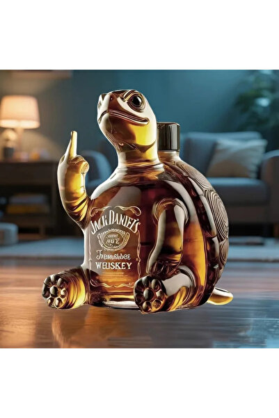 Choice 320ml 320ml New Animal Whiskey High Quality Empty Glass Bottle Turtle Raising Middle Finger Pose Gla