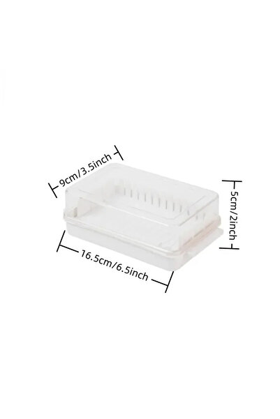 DUTRIEUX صندوق تخزين الزبدة والجبن بغطاء أبيض شفاف، مزود بقسم للتقطيع، قابل للإزالة والغسل، مناسب للتبريد