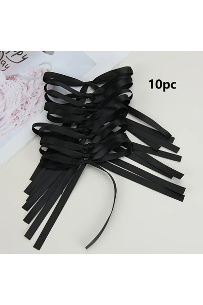 Choice ١٠ قطع من زينة الكيك الوردية على شكل فيونكة، زينة كب كيك على شكل فيونك...