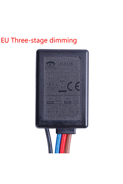 Choice 1 LD-600S مدمج 3 طرق باهتة تعمل باللمس بالإصبع 25~150 واط لمصباح خيوط التنجسلين 3-25 واط ضوء LED داخلي.