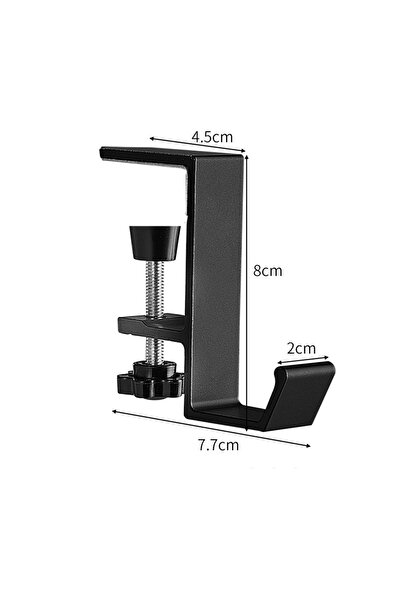 Choice Black Version Aluminum Alloy Headphone Hook Hanger Universal Gaming Headphone Stand Under Desk Non-S