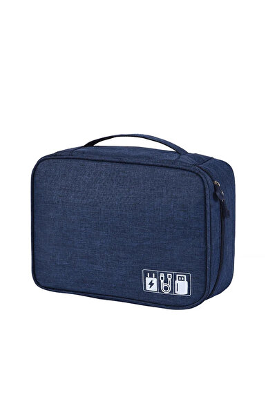 Choice M Dark Blue Multifunction Storage Bag Waterproof Electronics Organizer...