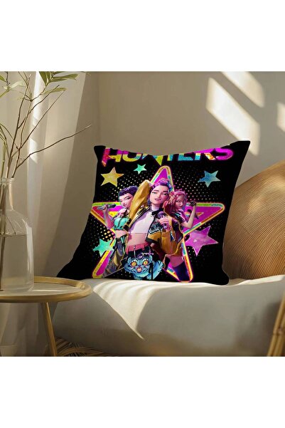 Choice z5 30X30cm Pop-Cartoon Movie K-Pop Demon Hunters Pillow Case Silky elegant Comfort Sofa Bed Invisib