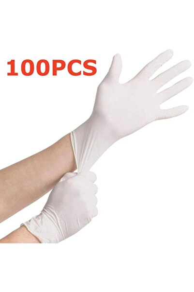 Choice S White 100PCS 4Mil White Disposable Nitrile Gloves Household Cleaning...