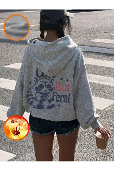 PENTHİLUS Termal Hooded Sweatshirt – Printed , Long Sleeve Hoodie