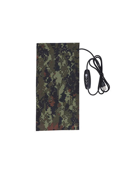 Choice وسادة تدفئة للزواحف بلون أخضر عسكري، مزودة بمنفذ USB، بثلاث سرعات، مصنوعة من ألياف الكربون، تعمل بجهد 5 فولت تيار مستمر.