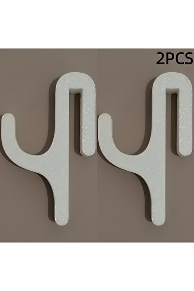 Choice خطافات دش بلاستيكية بيضاء حديثة جديدة مكونة من قطعتين، مناسبة للأبواب ...