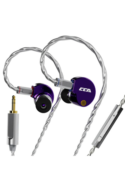 Choice سماعات أذن فينيكس هاي فاي أرجوانية اللون، مزودة بميكروفون 3.5 ملم، ومح...