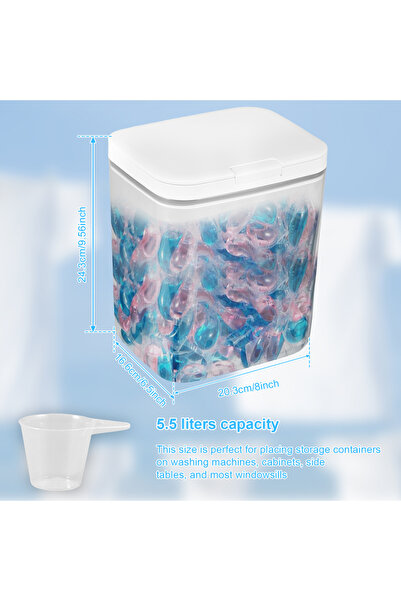 Choice صندوق تخزين أوتوماتيكي منبثق سعة 5.5 لتر، 2.8/5.5 لتر، محكم الإغلاق، م...