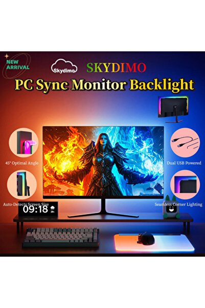 Choice3 ترقية إضاءة خلفية RGB لأجهزة الكمبيوتر مقاس 34 بوصة، متوافقة مع شاشات...