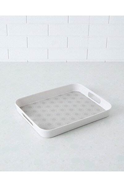 REDTAG صينية مستطيلة من الخيزران الرمادي