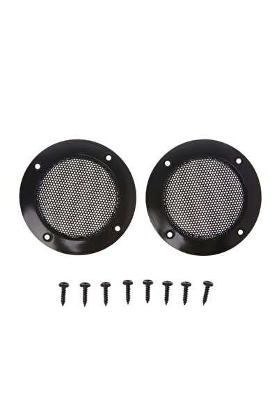 Choice black 2pcs 2inch Circle Speaker Protective Cover Car Speaker Mesh Gril...