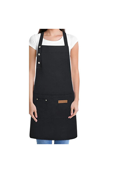 Choice Style B-Black Customized Logo Adjustable Apron Canvas Work Apron With ...