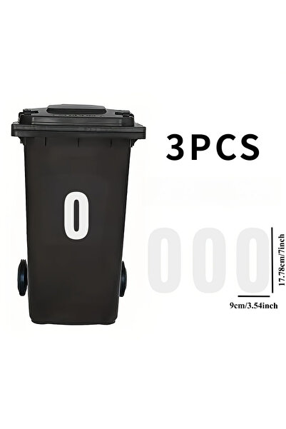 Choice 9x17.78 سم - 3 قطع LJSZ - ملصقات أرقام من 0 إلى 9، مقاومة للماء، مناسب...