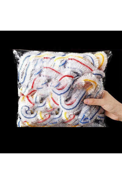 Choice 100PCS 100 Pieces Elastic Food Covers, Disposable Plastic Bowl Covers for Fruit and Vegetable Storag