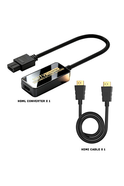 Choice Black N64 1080P HDMI Converter Cable for Nintendo N64/NGC/SNES/SFC Gam...