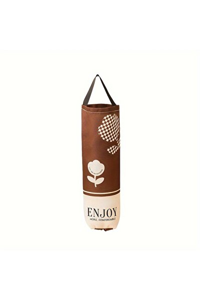 Choice Dark Bown 1pc garbage storage bag, wall mounted kitchen storage artifa...