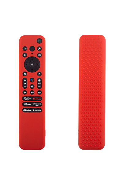 Choice غطاء حماية من السيليكون الأحمر لجهاز التحكم عن بعد لتلفزيون سوني RMF-T...