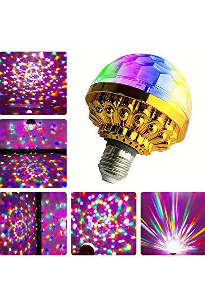 Choice MULTI Bulb E27 Stage Light RGB Small Magic LED Rotating Light Projector Lamp For Disco KTV Party Bar