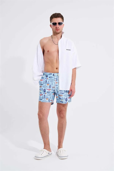 Machinist Ανδρικό μαγιό ψαρέματος μπλε