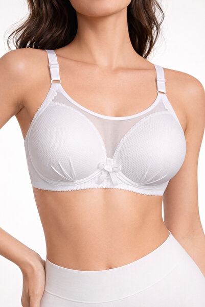 FK Tulle Detailed Underwire-Free and Non-Padded Wire-Free Shaping / Sculpting Bra Code: 264