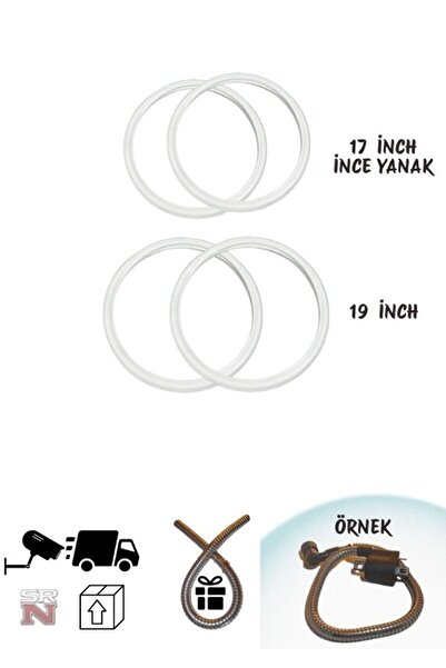 GMS CG Ön 17 - Arka 19 beyaz yanak takımı atlas+(buji kablo kılıfı)