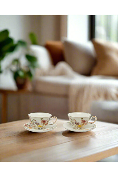 REDTAG Ivory Cup And Saucer Set (4 Piece)