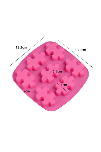 Choice3 قالب سيليكون 01 قالب سيليكون لصنع الشموع على شكل أحجية يدوية الصنع، ق...