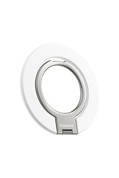 Baseus Inel magnetic pentru telefon, MagPro 3 cu inel dublu, alb