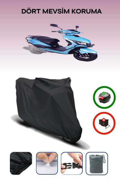 Breen Black Rear Bag Compatible Rks Blazer 50 Xr Max Compatible Motorcycle Ta...