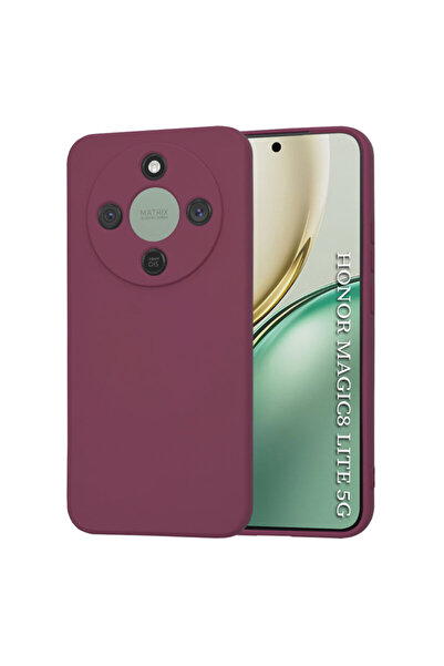 Techsuit Husă din silicon pentru Honor Magic 8 Lite SoftFlex, Vișinie