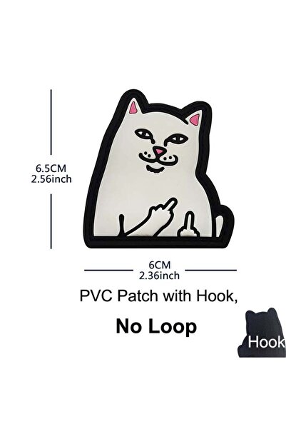 Choice5 رقعة معنوية بيضاء بثلاثة أصابع على شكل وجه قطة لطيفة ومضحكة مصنوعة من...