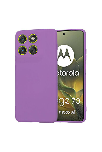 Techsuit Silicone Case for Motorola Edge 70 SoftFlex, Purple