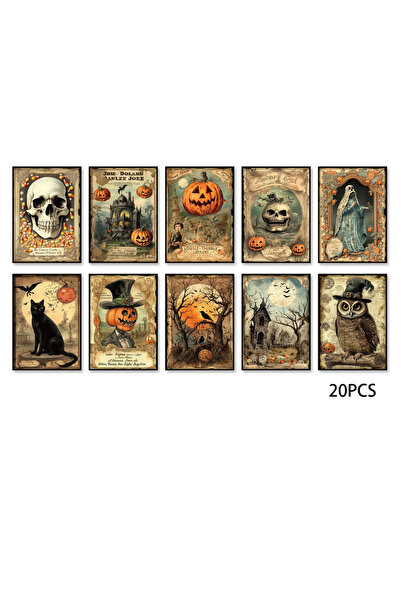 choice2 20pcs 20pcs Owl, Pumpkin Head, Black Cat and Other Halloween Themed M...