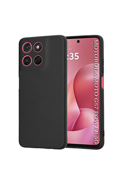 Techsuit Husă din silicon pentru Motorola Moto G57 Power SoftFlex, neagră