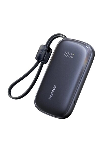 Baseus Baterie externă cu cablu 10000mAh Baseus, 45W, Negru