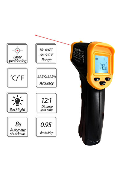 Beysa Kızılötesi Lazer Derece Gıda Termometresi