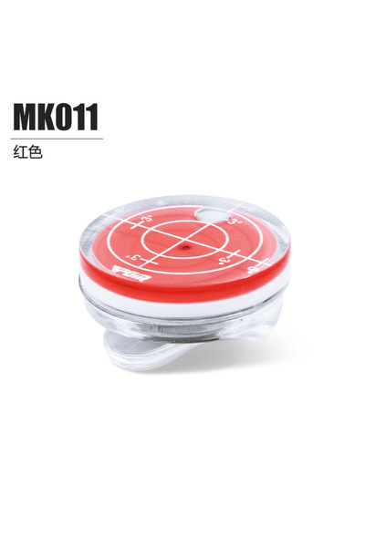 PGM علامات مستوى الجولف الحمراء، غطاء مغناطيسي، علامة كرة الجولف باللونين الأحمر والأزرق MK011