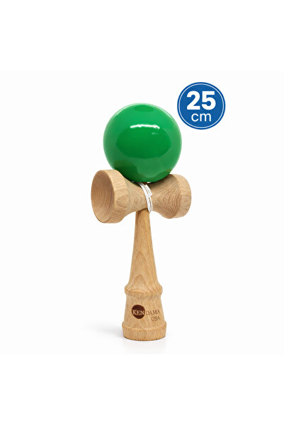 Kendama USA Kendama profesională din lemn, minge verde, 25 cm – jucărie de în...