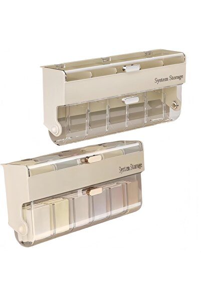 Arabest Storage box with partition, space saving design suitable for closet doors, dormitories