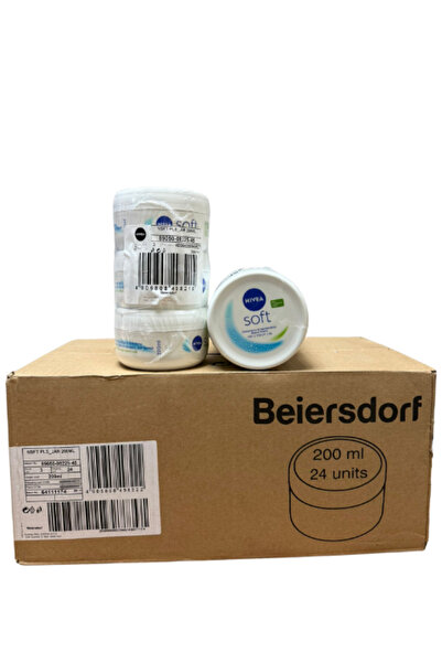 NIVEA Soft Canlandırıcı & Nemlendirici Bakım Kremi 200 ML * 24 Adet