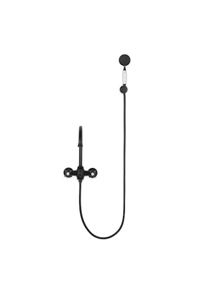 Maison Mex Set baterie cadă/duș DANUBE L.9.9 H.16.6 negru