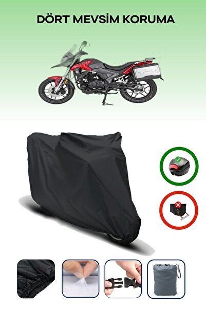 Breen Black Rear Bag Compatible Mondial Rx1 Compatible Motorcycle Canvas Moto...