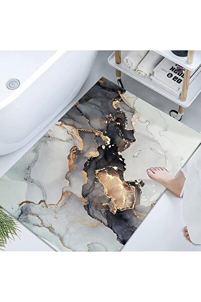 Arabest Bath Mat Rug, Super Absorbent Quick Dry Rubber Backed Dirt Resistant, for Bathroom Non Slip (06)