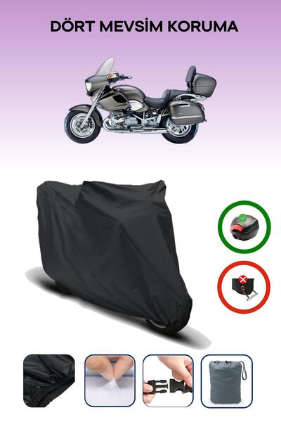 Breen Black Rear Bag Compatible Bmw R 1200 Cl Compatible Motorcycle Tarpaulin...
