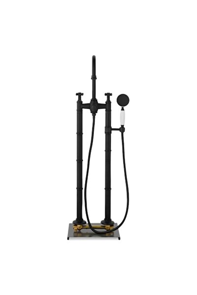 Maison Mex Set baterie cadă mijloc DANUBE L.16.5 H.85 negru