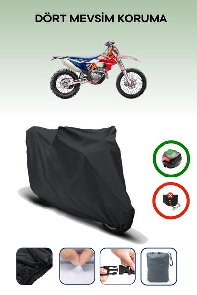 Breen Black Rear Bag Compatible Ktm 250 Exc Six Days Tpi Compatible Motorcycl...